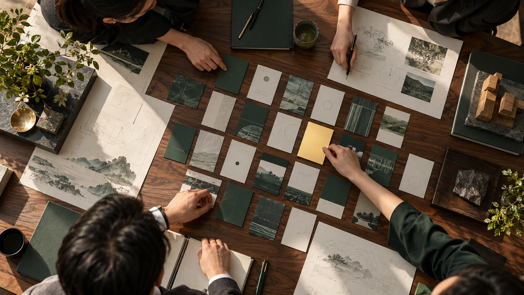 Concept illustration of strategy and business-model planning